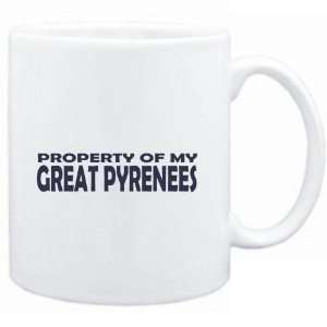  Mug White  PROPERTY OF MY Great Pyrenees EMBROIDERY 
