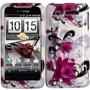 Purple Lily Hard Case Cover for HTC Merge 6325