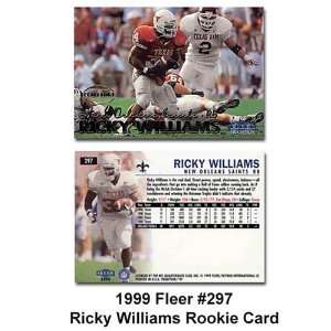   Saints Ricky Williams 1999 Rookie Trading Card