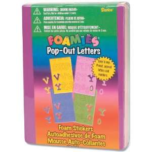 Foam Pop Out Letter Stickers 16 Sheets/Pkg Casual 