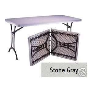  Lifetime 4575 6 Foot Fold In Half Folding Table with 60 by 
