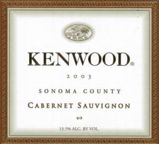 Kenwood Cabernet Sauvignon 2003 