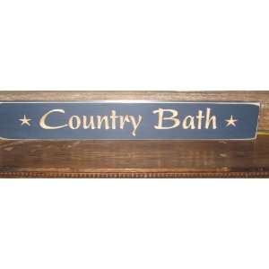  24 Decorative Wood Sign * Country Bath * Made in America 