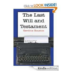  The Last Will and Testament eBook Gereline Houston 