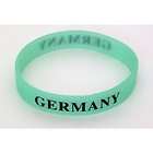 Germany green glow in the dark silicone wristband