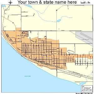  Street & Road Map of Mobridge, South Dakota SD   Printed 