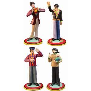  The Beatles Yellow Sub Rock Iconz Set Of 4 Statues Toys 
