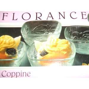  Florance Coppine Glass Serving Bowls   Set of 6 