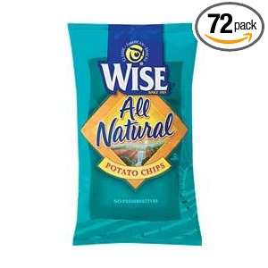Wise All Natural Potato Chips, .75 Oz Bags (Pack of 72)  