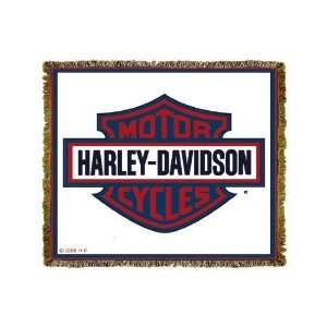 Harley Davidson Motorcycles American Logo Throw Blanket  