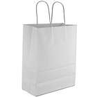White Paper Shopping Bag with Handles 10 x 13 x 5   250 / Bundle
