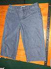 Coldwater Creek Stretch Denim Knit Cropped Jeans 18  
