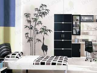 Large Removable Vinyl Wall Decal Sticker Bamboo Tree  