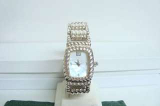 SS 925 7 Judith Ripka Watch With Mother Of Pearl Looking Dial  