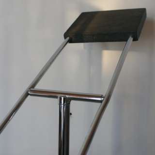 Mid Century Modern Danish Teak Tile Table Lamp  