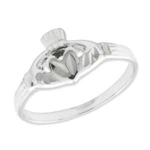  Size 7 Sterling Silver Claddagh Ring Jewelry