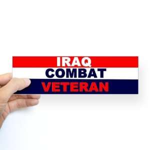  /IRAQ COMBAT VETERAN Military Bumper Sticker by  