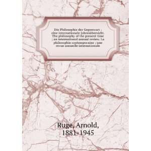   philosophie contemporaine ; une revue annuelle internationale. Arnold