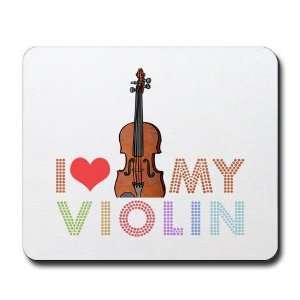  I Love My Violin Violin Mousepad by  Sports 