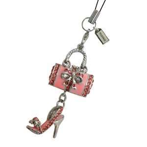  Luxury Cell Phone Charm, Pink Purse & High Heels 