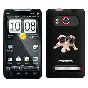  Pug 2 Puppies on HTC Evo 4G Case  Players 