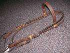 Used Cowboy Tack Rawhide Leather Western Horse Bridle Headstall  