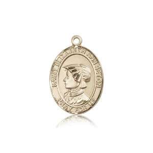 14kt Gold St. Saint Elizabeth Ann Seton Medal 1 x 3/4 Inches 7224KT 