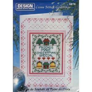  Friends Greeting Card Counted Cross Stitch Kit   4 1/2X6 