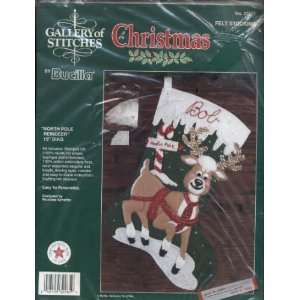  Bucilla Gallery of Stitches Christmas North Pole Reindeer 