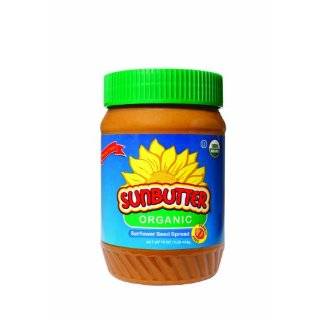 SunButter Organic Sunflower Seed Spread, 16 Ounce Plastic Jars (Pack 