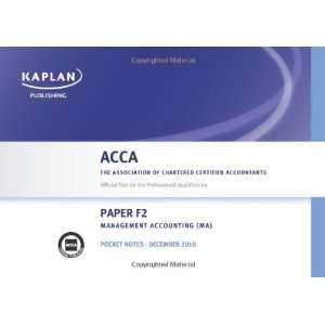 F2 Management Accounting Ma   Pocket Notes (Acca 