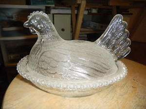 GLASS CHICKEN IN A BASKET COVERED DISH  