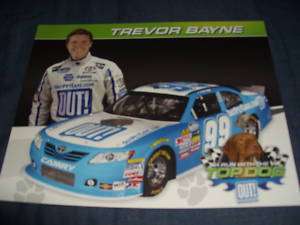 2010 TREVOR BAYNE OUT PET CARE VER. 2 NASCAR POSTCARD  