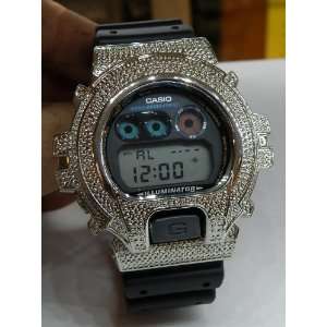  Casio G shock G Shock .12 Ctw Diamond Watch/ Stone/ White 