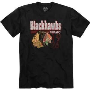    Chicago Blackhawks Black Tip Off T Shirt