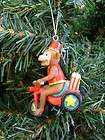 New Circus Animal Monkey Performer Tricycle Popcorn Christmas Tree 