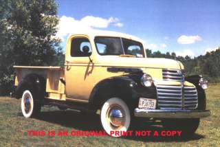 1946 GMC pick up hard to find classic truck print  