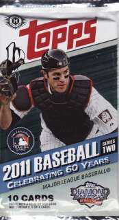 2011 Topps Series 2 Baseball Factory Sealed Hobby Packs  