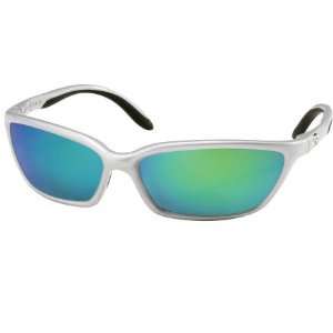 Turbine Silver Green Mirror Glass Sunglasses  Sports 