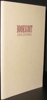 JOHN DUNNING   Bookscout   SIGNED LTD 1ST  