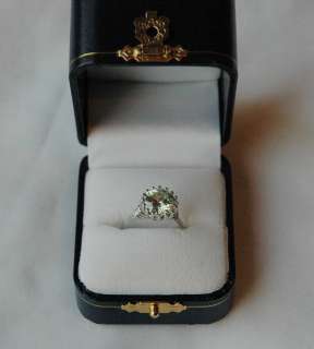 Moissanite 5CT Engagement Ring 14K White Gold Prong  