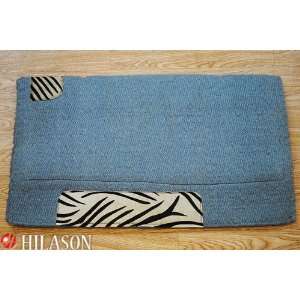 Hilason Western Memory Foam Wool Saddle Pad Blanket New 