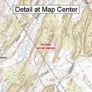USGS Topographic Quadrangle Map   Richville, New York (Folded 