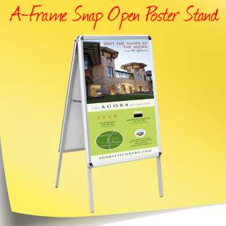 Frame Snap Open Sidewalk Poster Stand Sign  