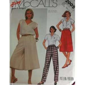   Misses Skirt, Pants and Culottes Size 14,16,18