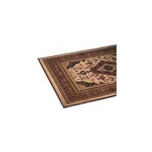  Woven Oriental Rug Look Floor Mat, 64 x 92, Beige