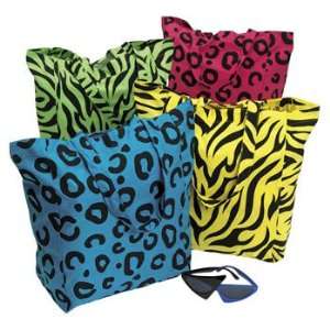 Neon Animal Print Tote Bags   Basic School Supplies & Backpacks, Bags 