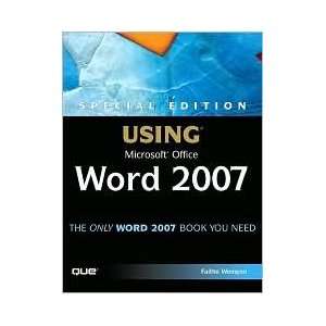   Office Word 2007 Publisher Que; Special edition Faithe Wempen Books