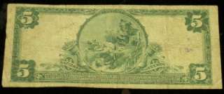 1902 PLAIN BACK, CITIZENS NB OF FRANKLIN, INDIANA (CH#3967) #Y220 