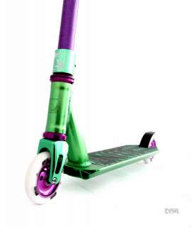   PRO COMPLETE SCOOTER IN GREEN/PURPLE WITH FREE SCOOTER TOOL  